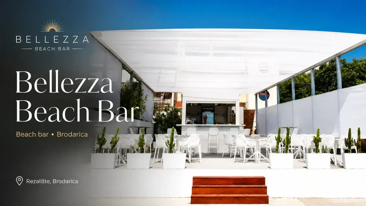 Beach Bar Bellezza Brodarica hero terrace by the sea