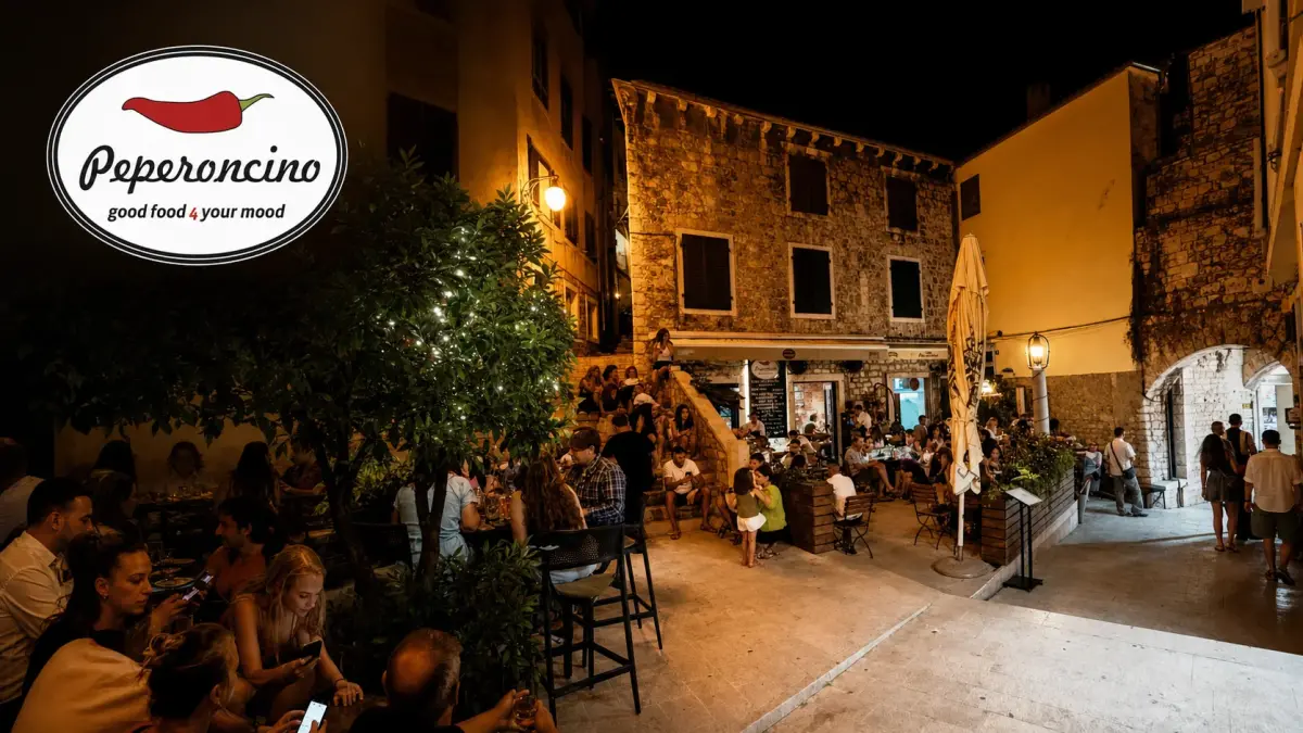 Peperoncino Kitchen & bar – večernja terasa u staroj jezgri Šibenika